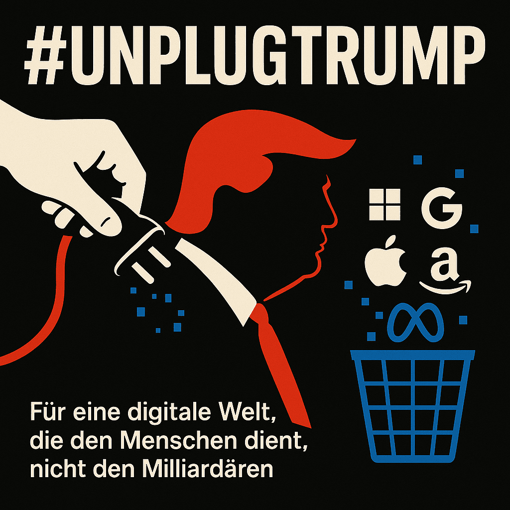 Logo der Initiative unplugtrump