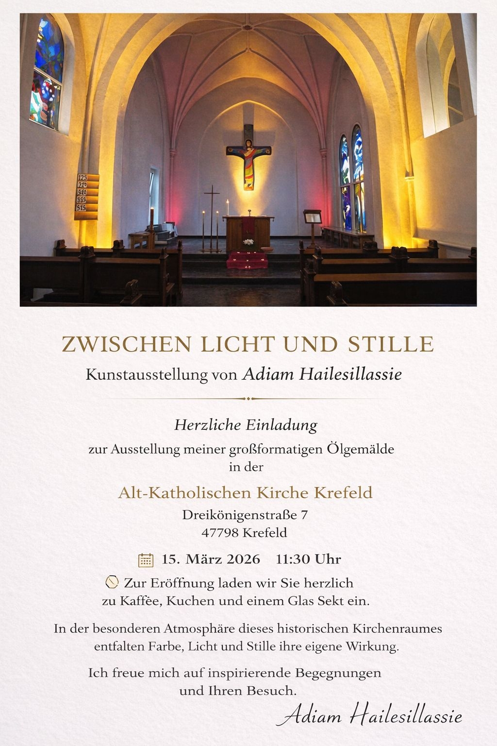 Zwischen Licht und Stille – Kunstausstellung