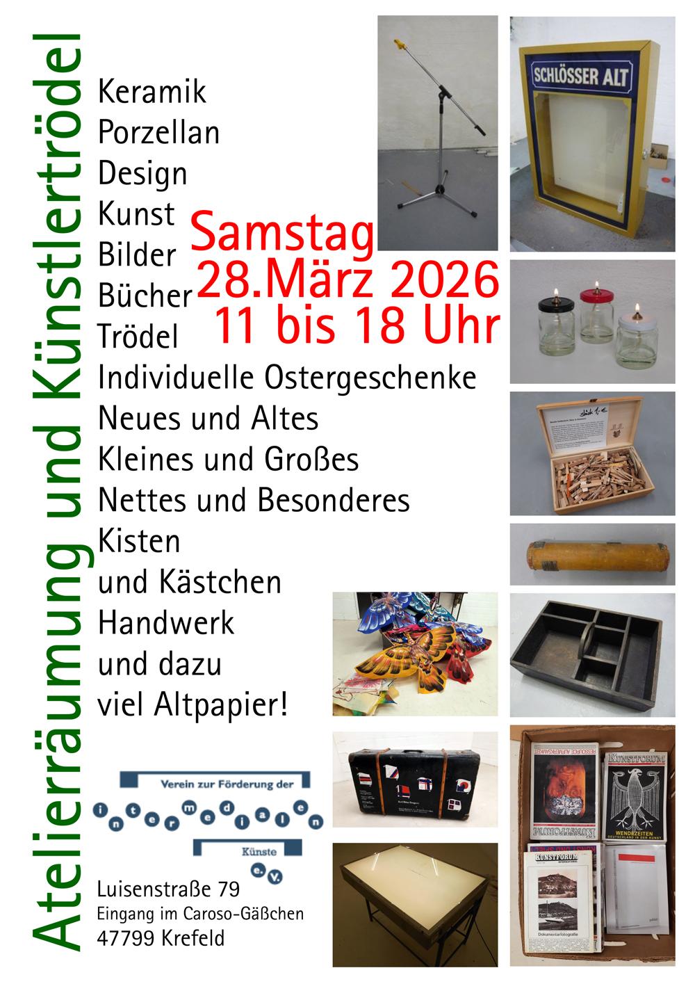 Trödelmarkt Ankündigung