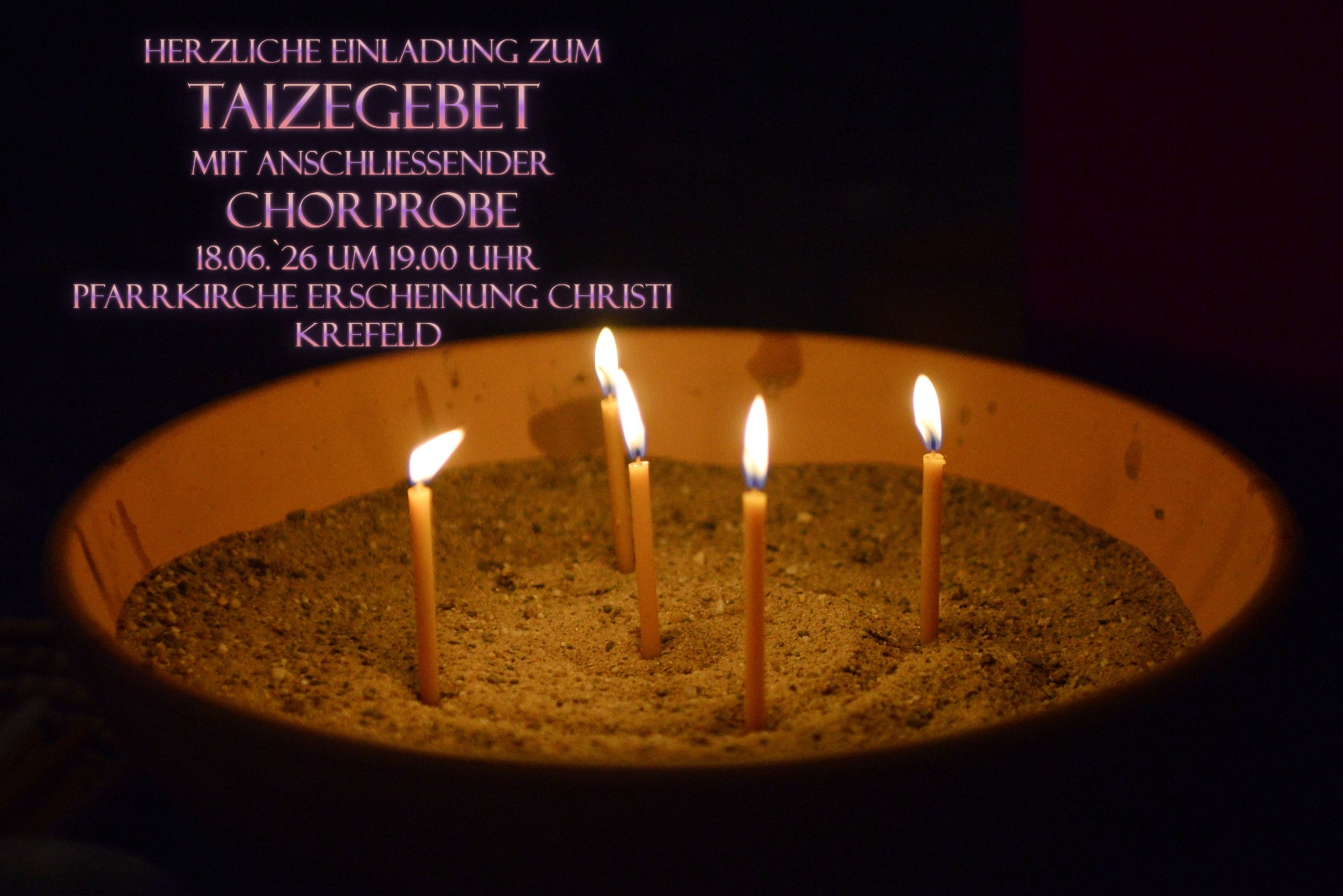 Taizé-Gebet in Krefeld