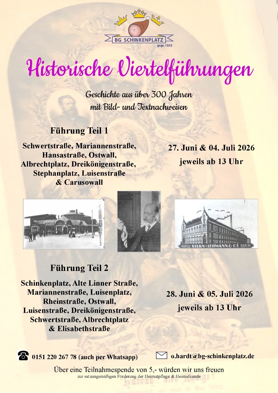 Historische Viertelführungen in Krefeld