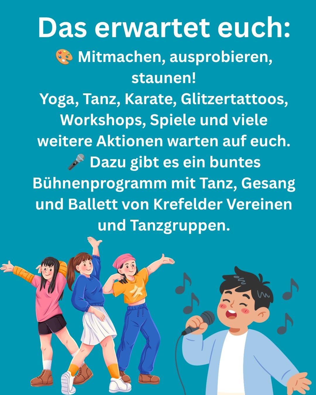Viele Aktionen für Kinder erwarten euch.