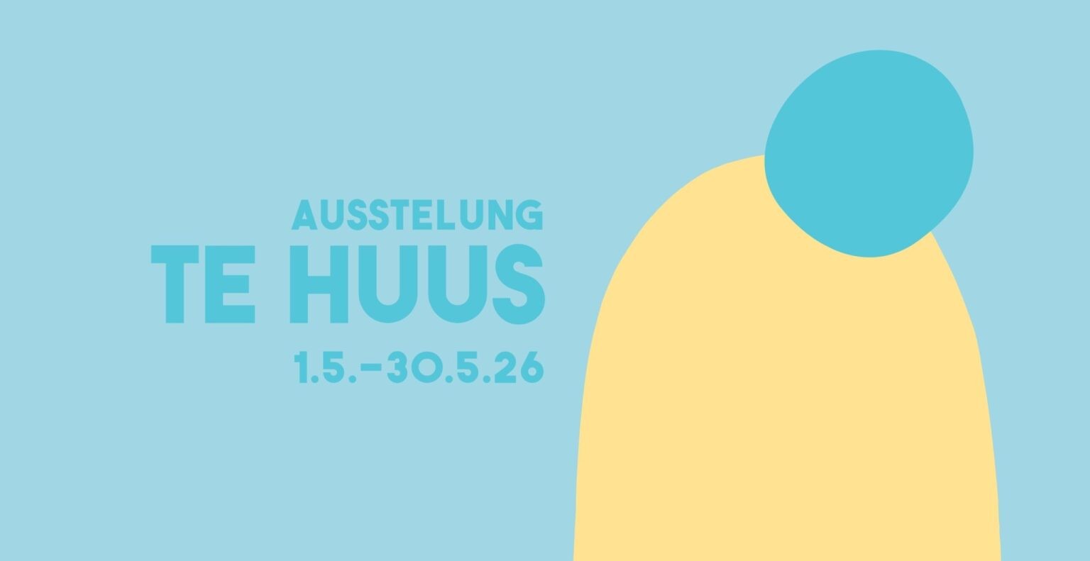 Einfache Grafik in dezenten Gelb- und Blautönen. Text: 